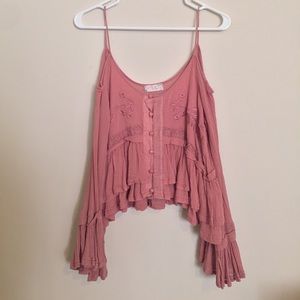 Free People Open Shoulder Top